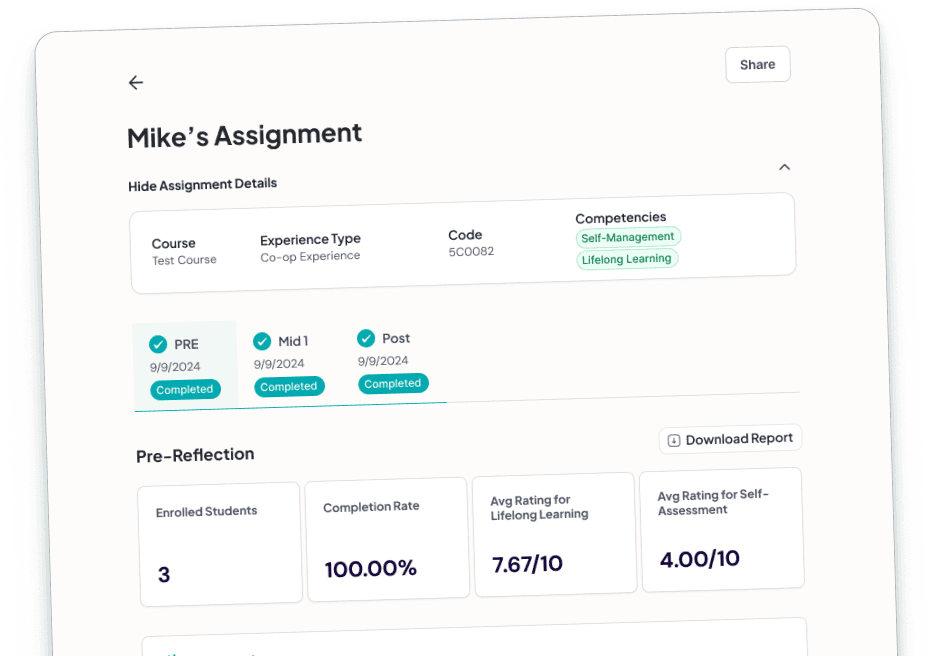 InStage Web Application Interface